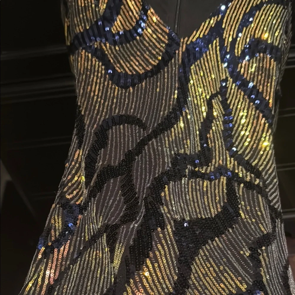 Sequined Long Sleeve Dress - Picture 3 of 7